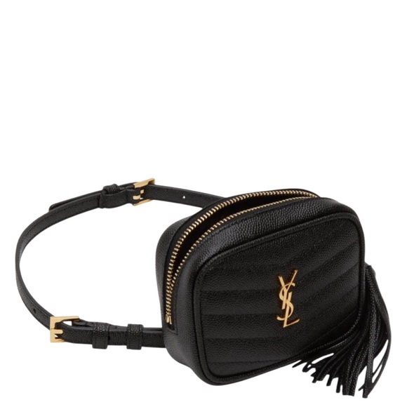 Yves Saint Laurent Handbags - MSRP$1195 NWT! BNIB! YSL Saint Laurent Lou Baby Quilted Grain de Poudre Belt Bag